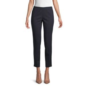 Theory Black Belisa Stretch Virgin Wool Ankle Pants Size 4